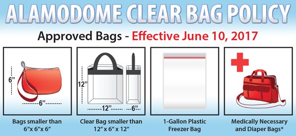 Clear Bag Policy | Alamodome