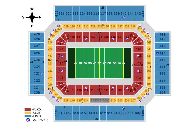 Superdome Seating Chart With Row Numbers